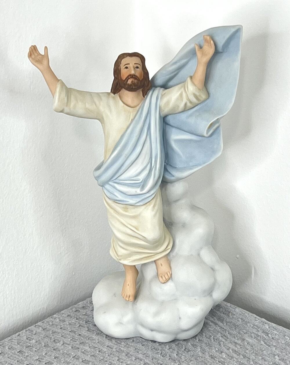 1996 Homco The Ascension Masterpiece Porcelain Figurine Jesus 11” Signed